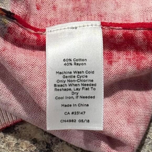 Talbots Sweater 3/4 Sleeve Y2K Boho Retro Statement Bold Colorful Paisley XS - Picture 4 of 5